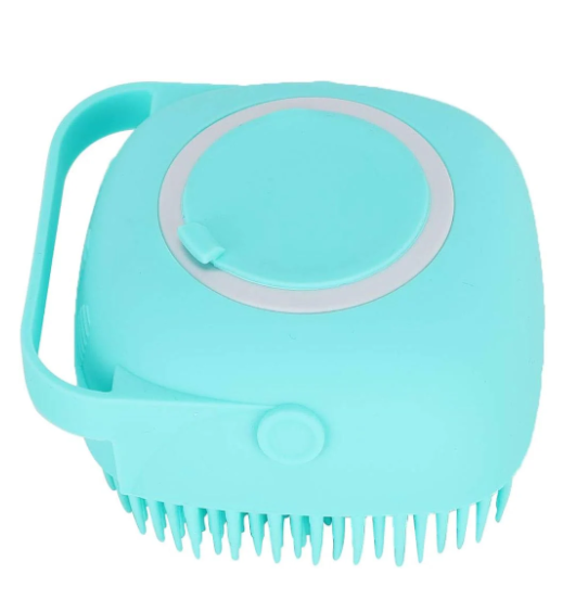 2-in-1 Pet Grooming Massage Brush with Shampoo Dispenser – For Dogs & Cats
