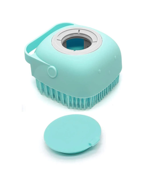 2-in-1 Pet Grooming Massage Brush with Shampoo Dispenser – For Dogs & Cats